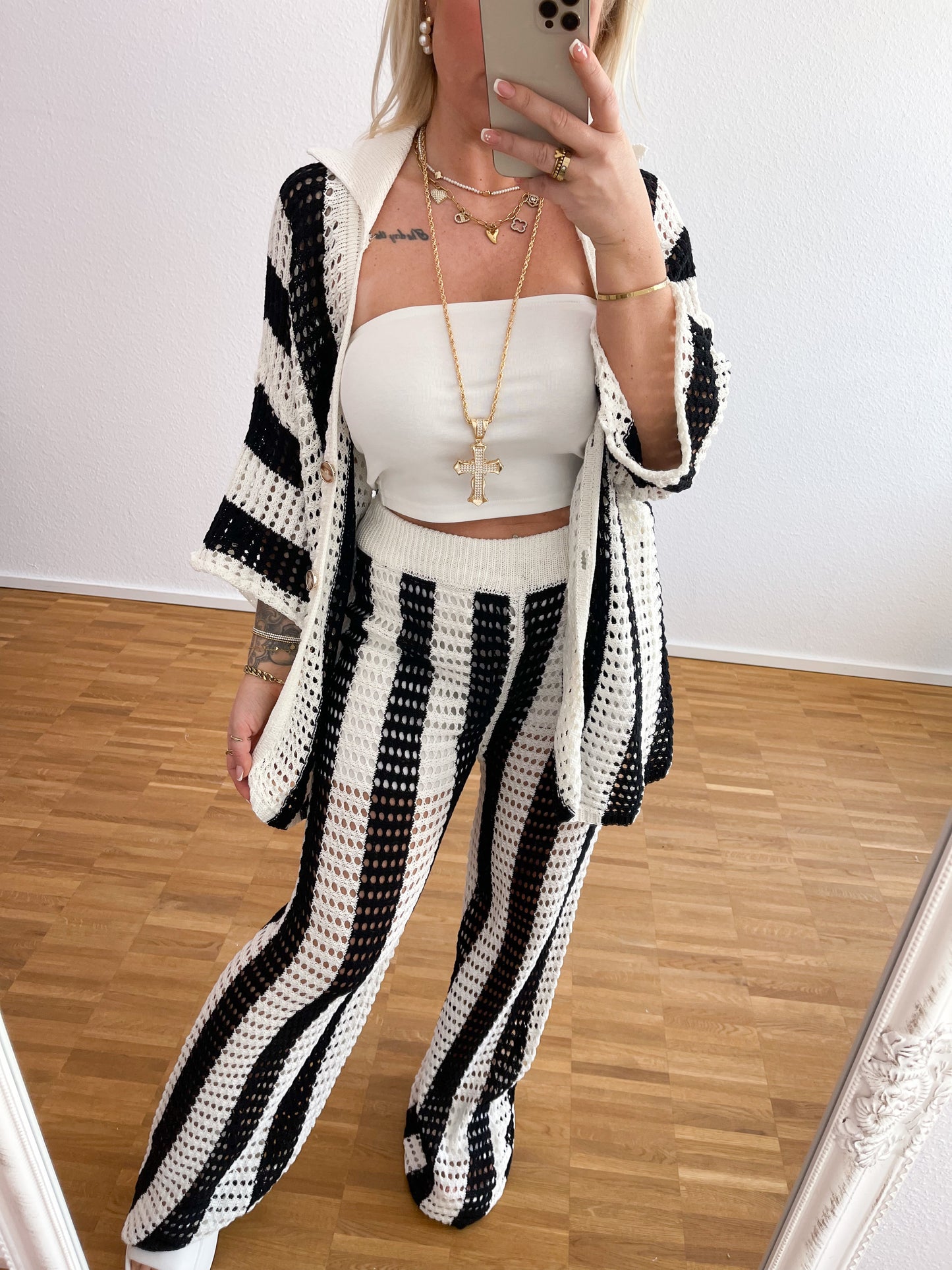 Zwei-Teiler Strick Boho