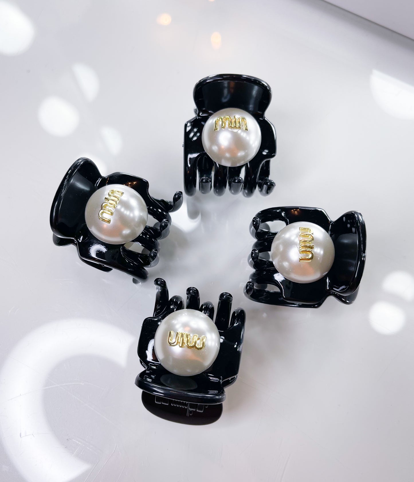 Haarklammer Herz Pearl