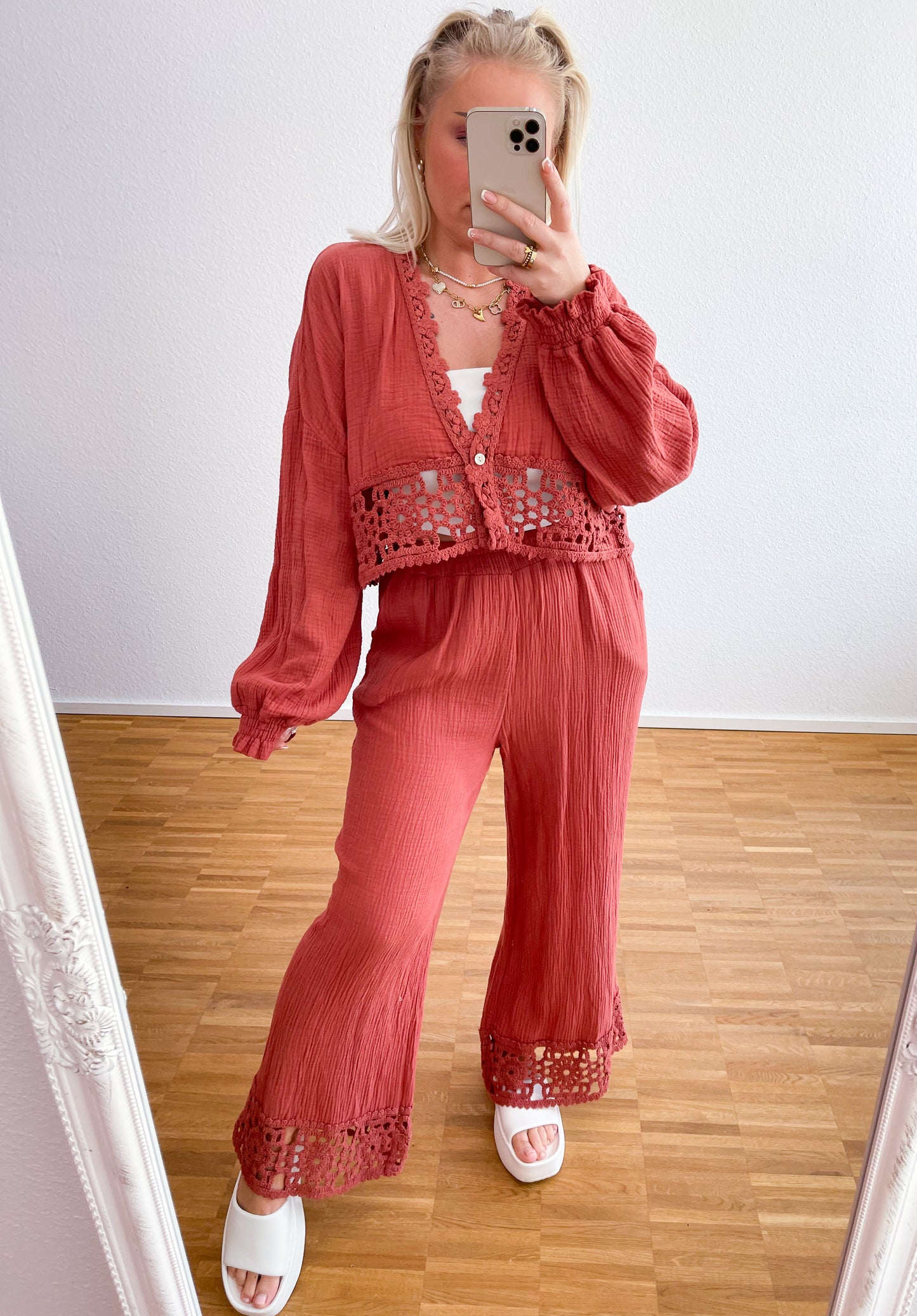 Zwei-Teiler Musselin Boho
