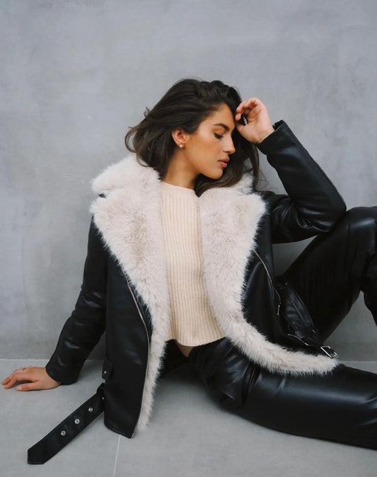 Lederjacke 2 in 1 Paris