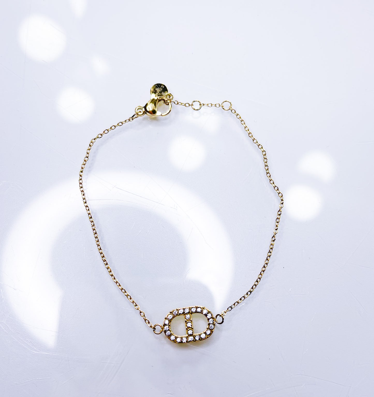 Armkette-Fein-DD S.Steel Gold&Silber