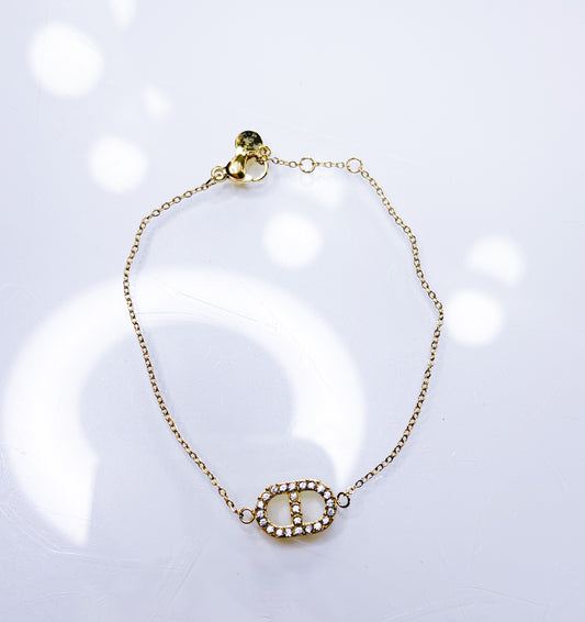 Armkette-Fein-DD S.Steel Gold&Silber