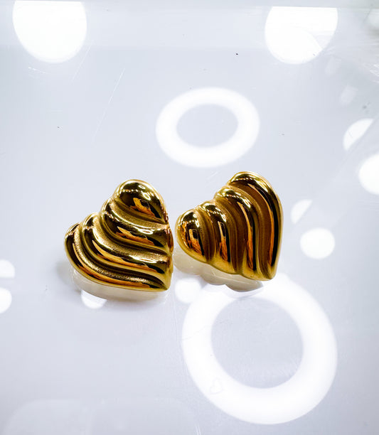 Ohrringe Herz 14K Gold