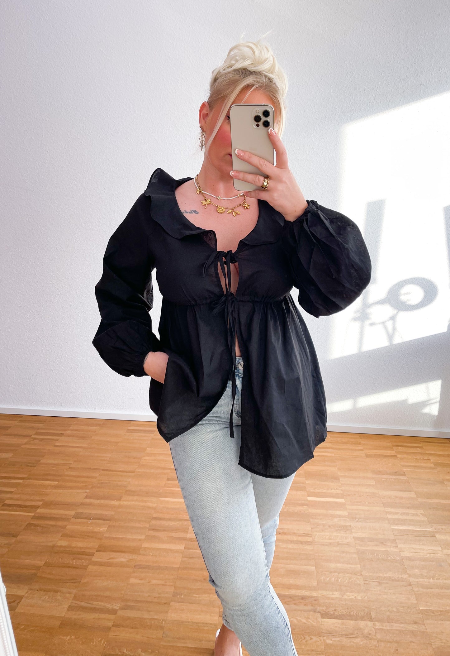 Bluse Aris Schwarz