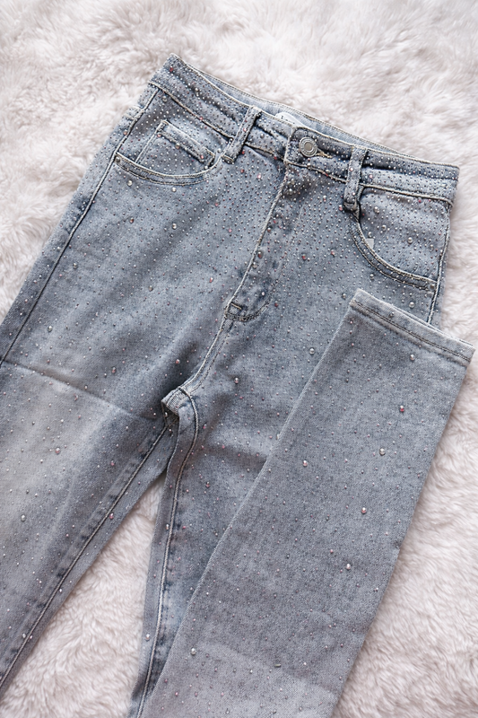 Jeanshose Laulia Strass Denim