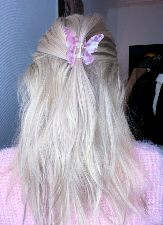 Butterfly Haarklammer Marmor