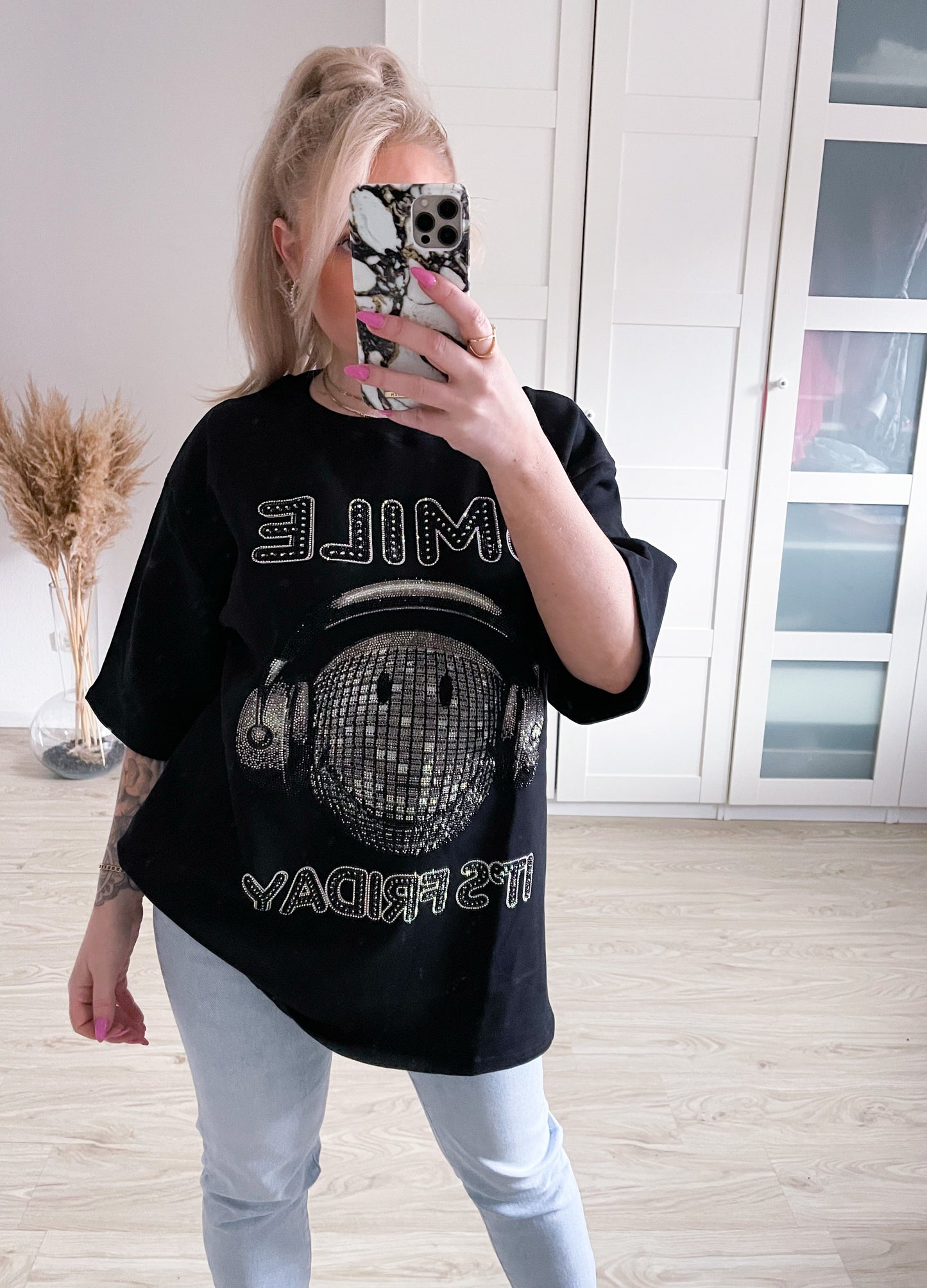 T-Shirt Smiley Disco