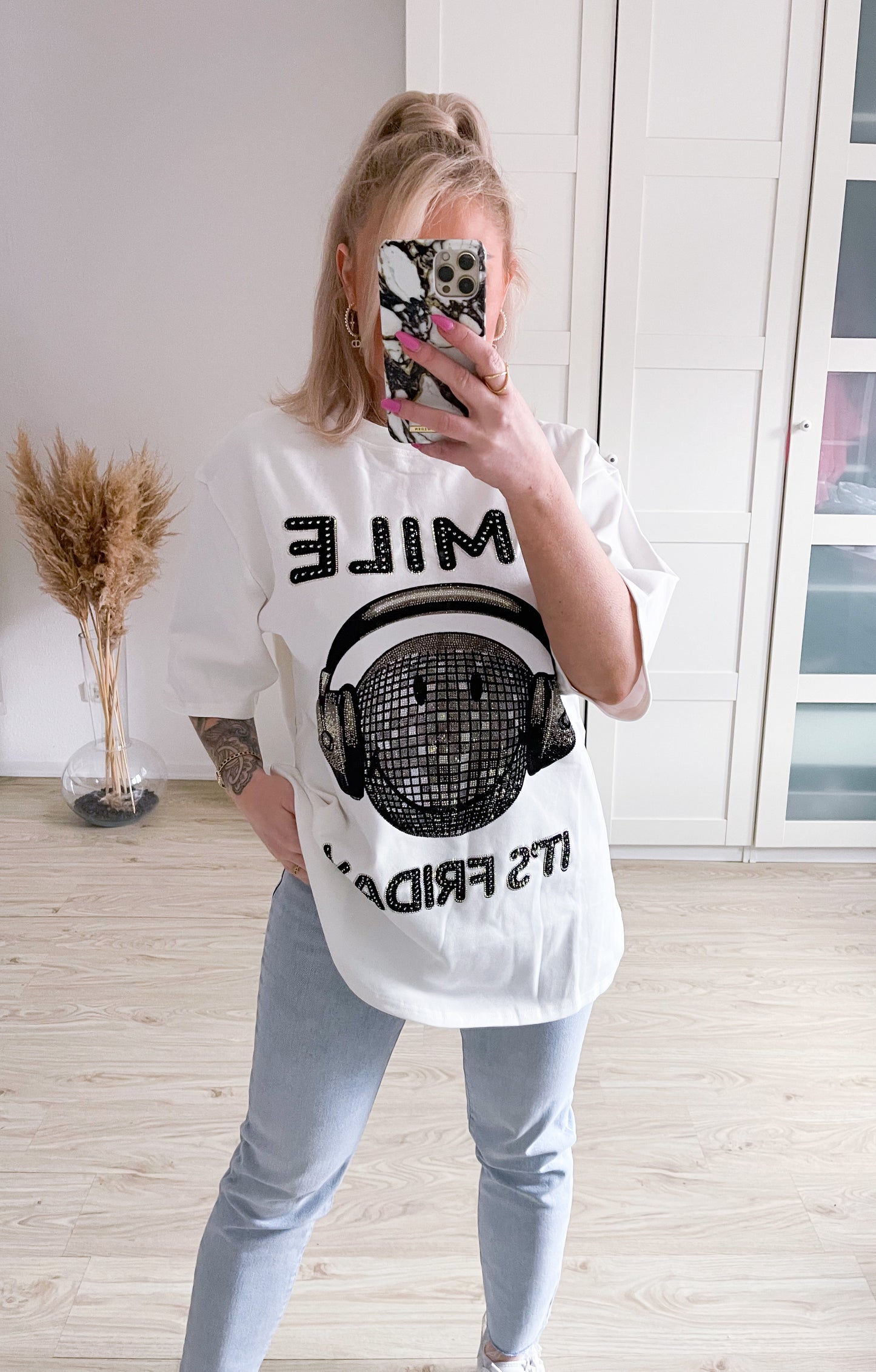 T-Shirt Smiley Disco