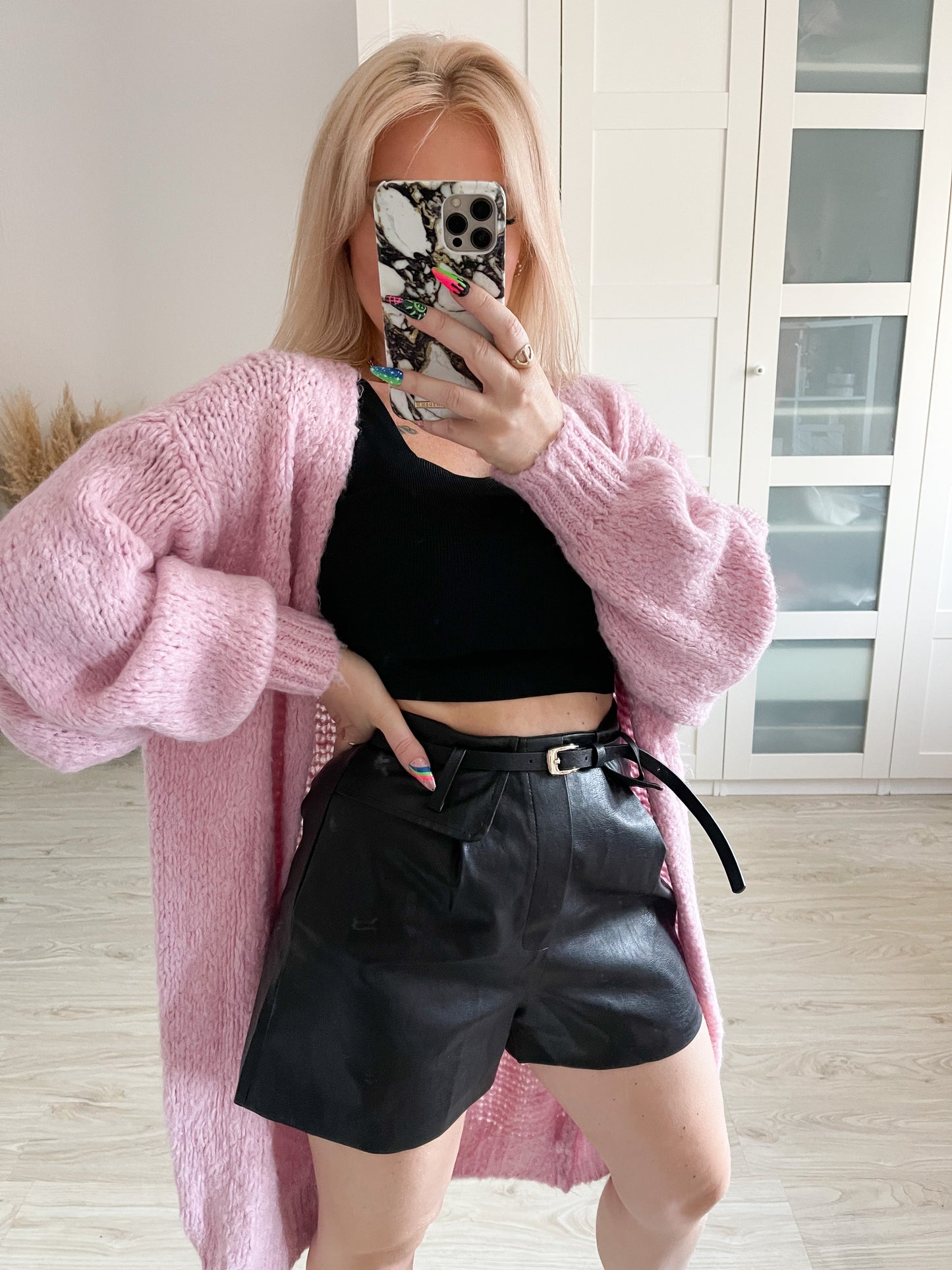 Kunstleder-Shorts Lola