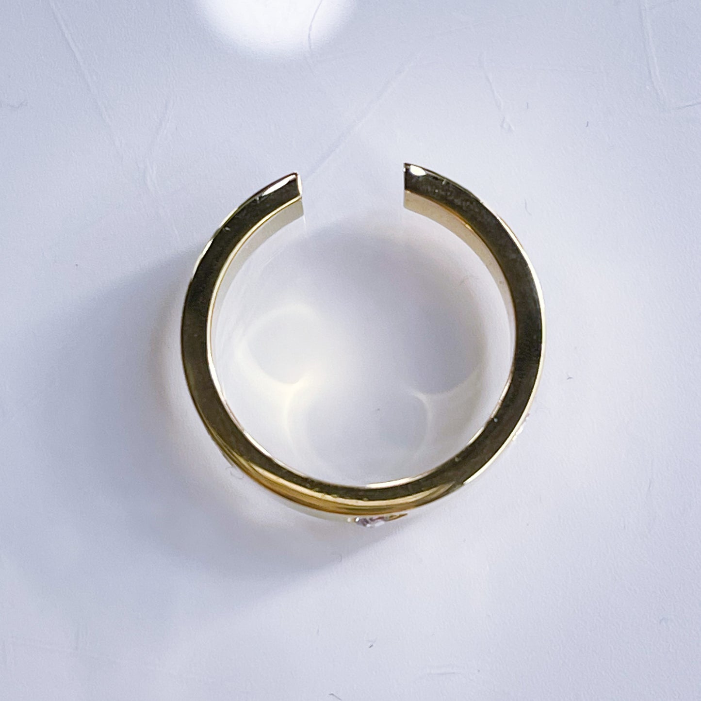 Ring Bling 14K Gold und Silber