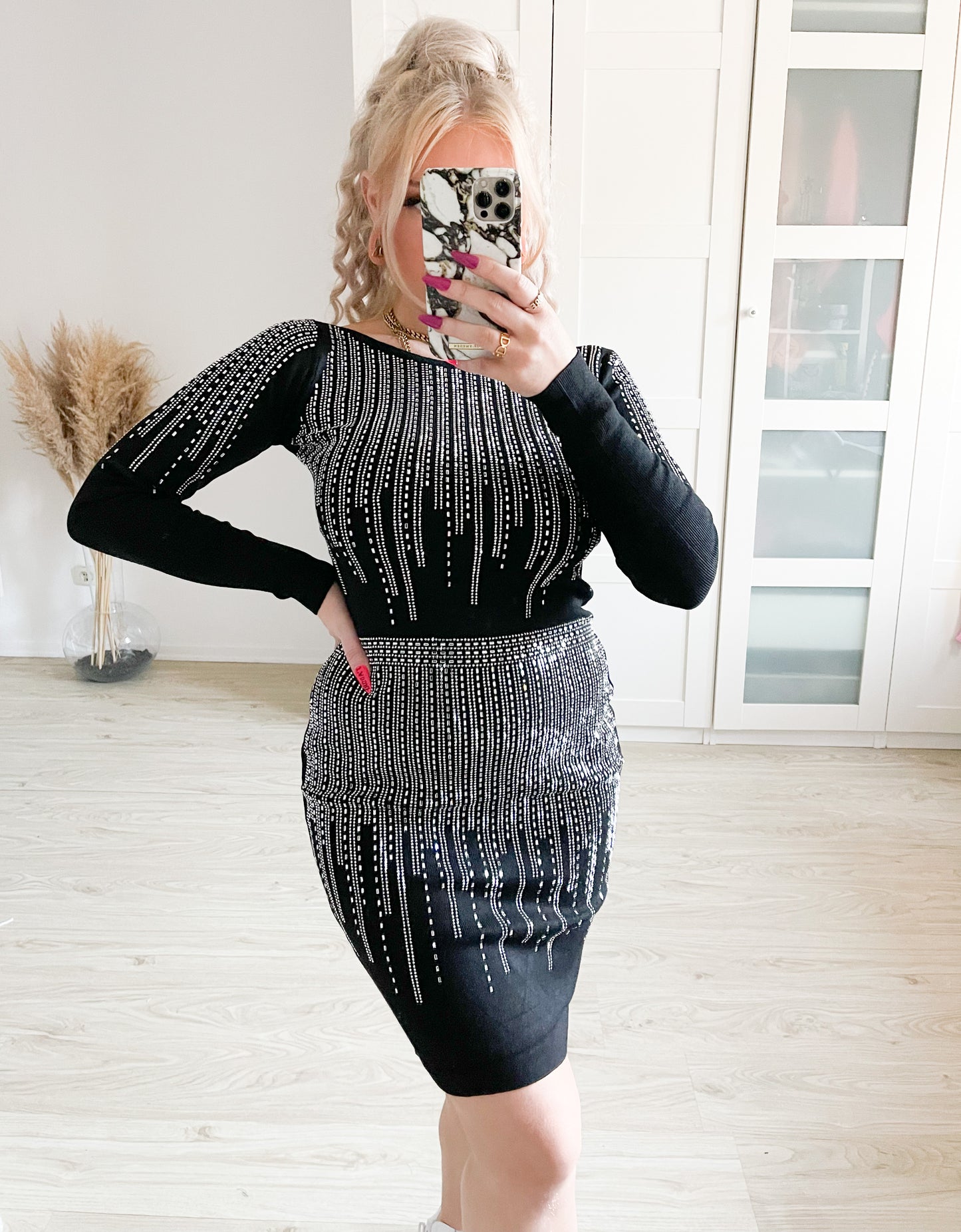 Strickkleid Bling Bling