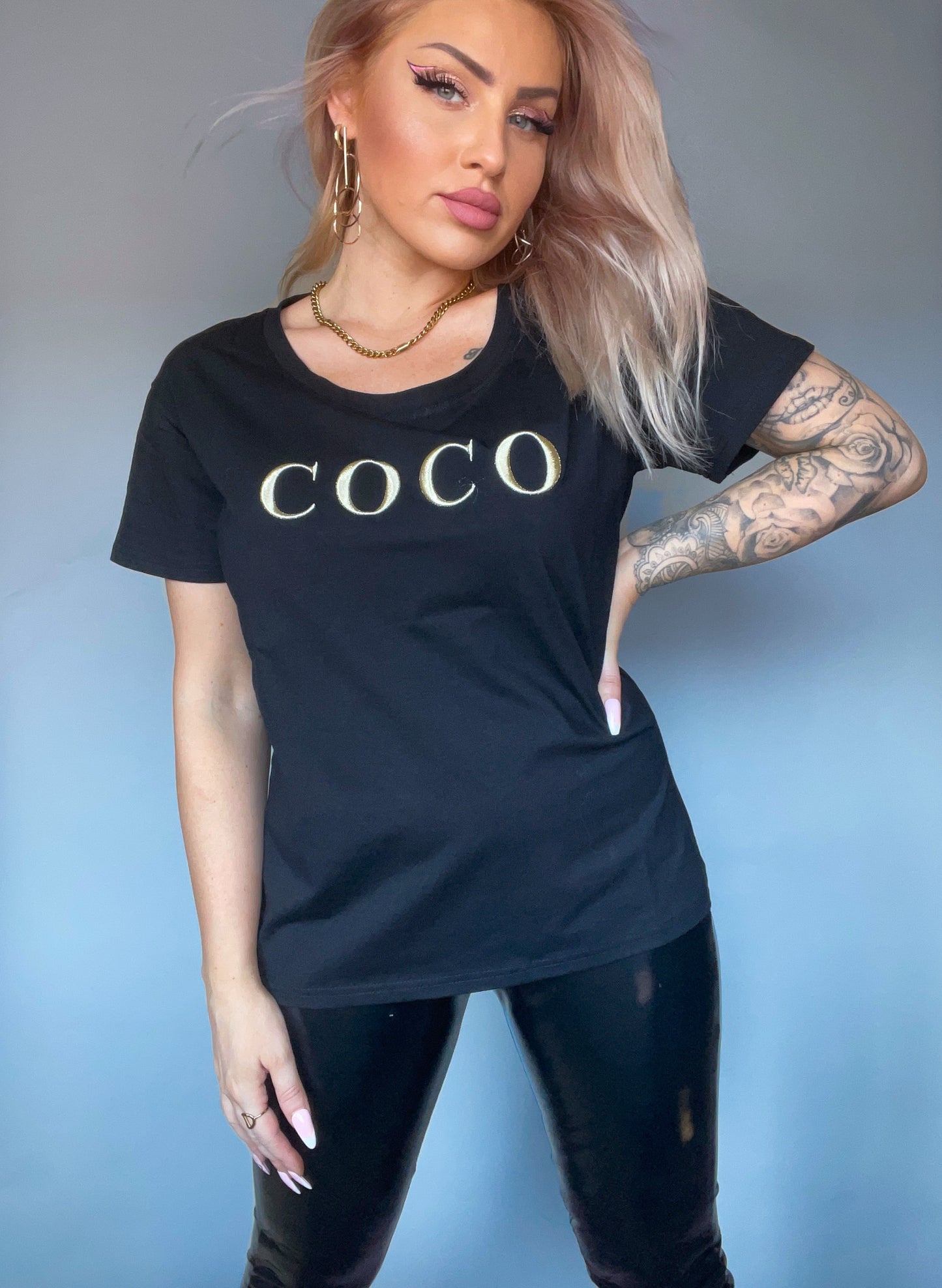 T-Shirt Coco Black/Gold