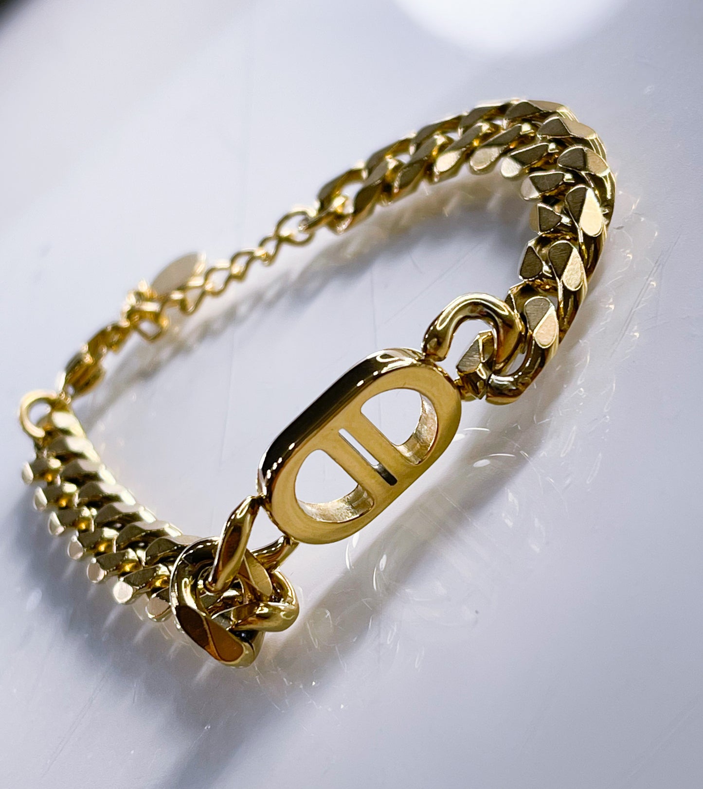 Armkette DD Silber und Gold