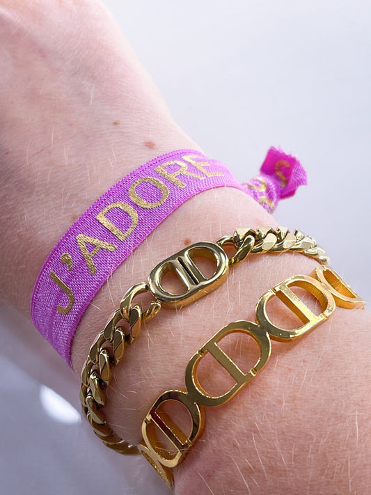 Armkette DD Silber und Gold