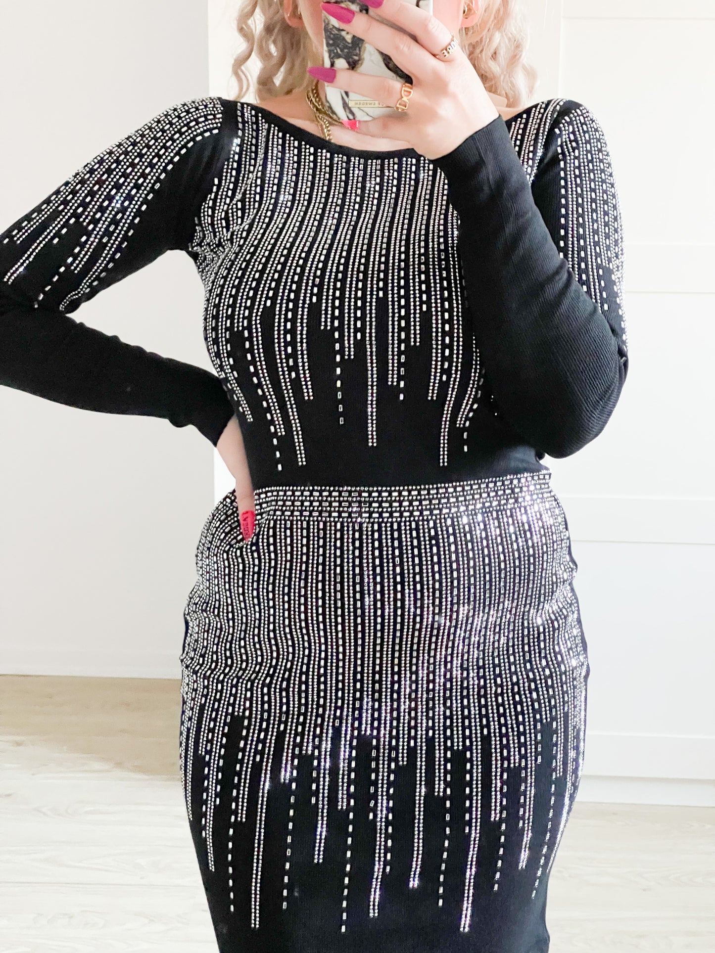 Strickkleid Bling Bling