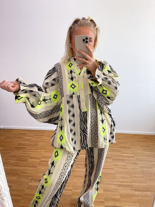 Bluse Boho Gelb