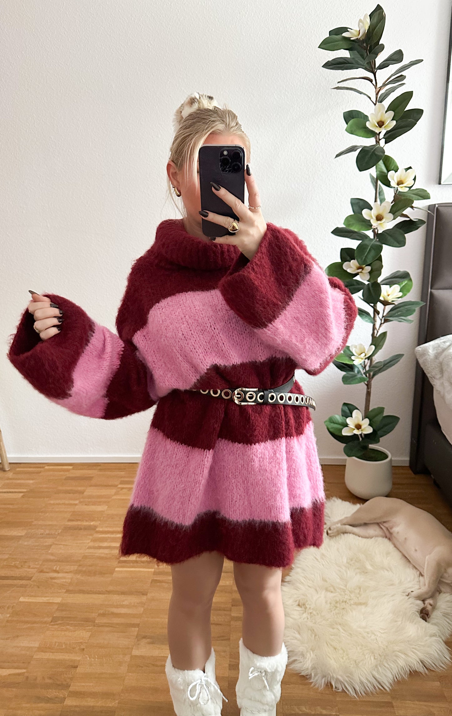 Strickkleid Zuckerwatte in 4 Farben