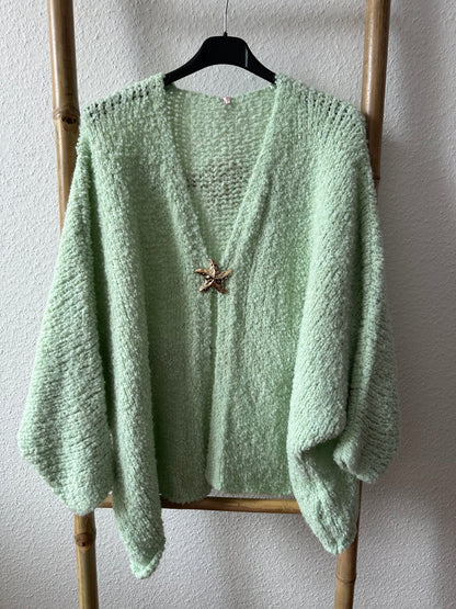 Strickjacke Teddy Seestern 5 Farben