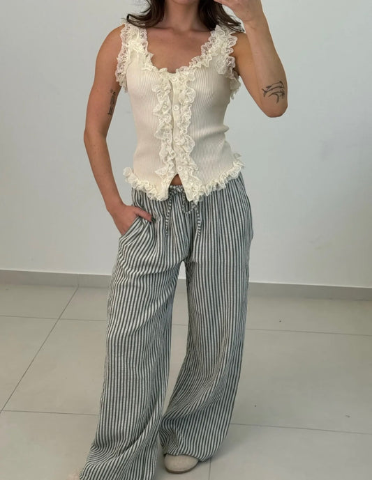 Hose Musselin Amanda in 6 Farben 110cm lang