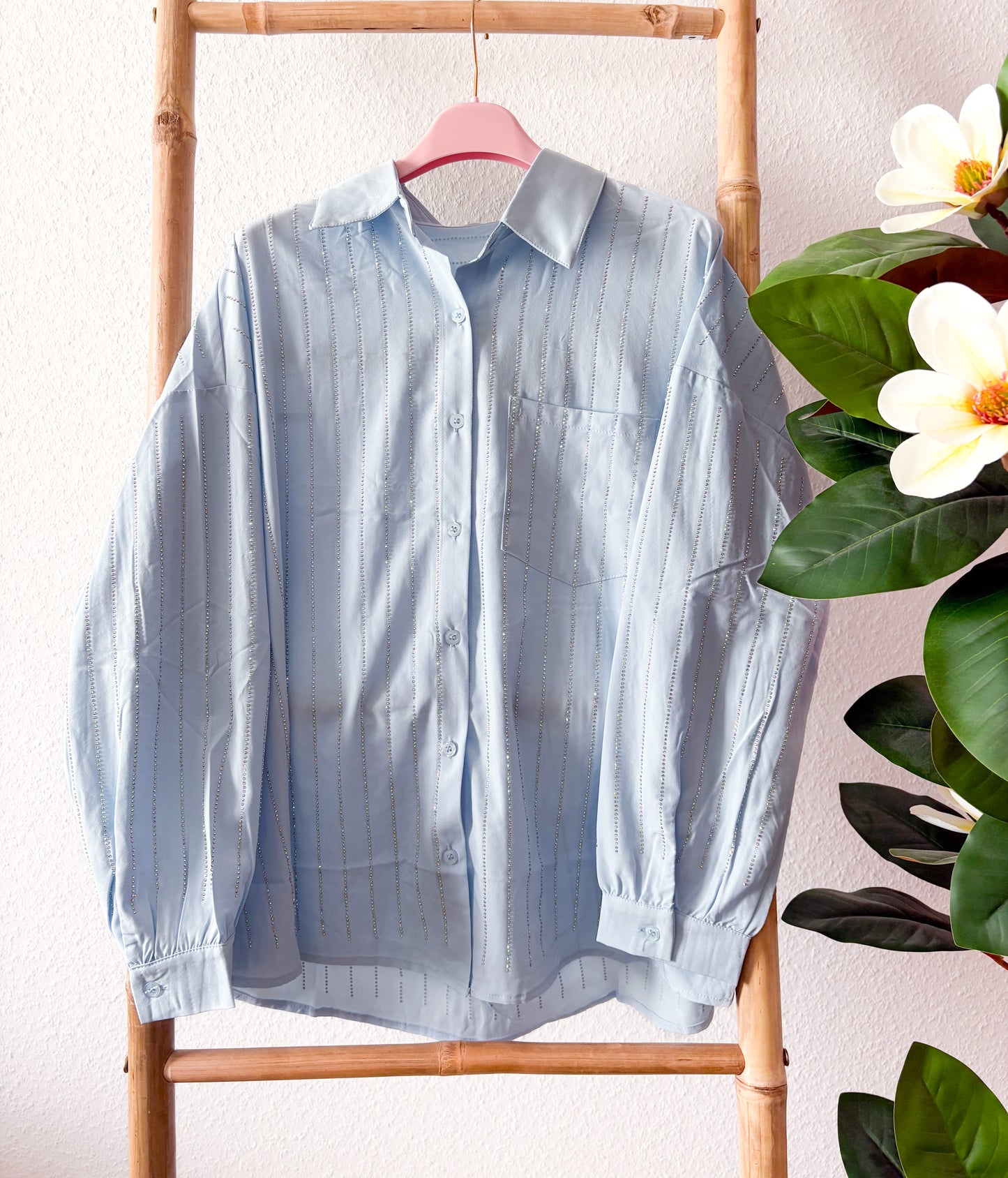 Bluse Chic Strass in 4 Farben