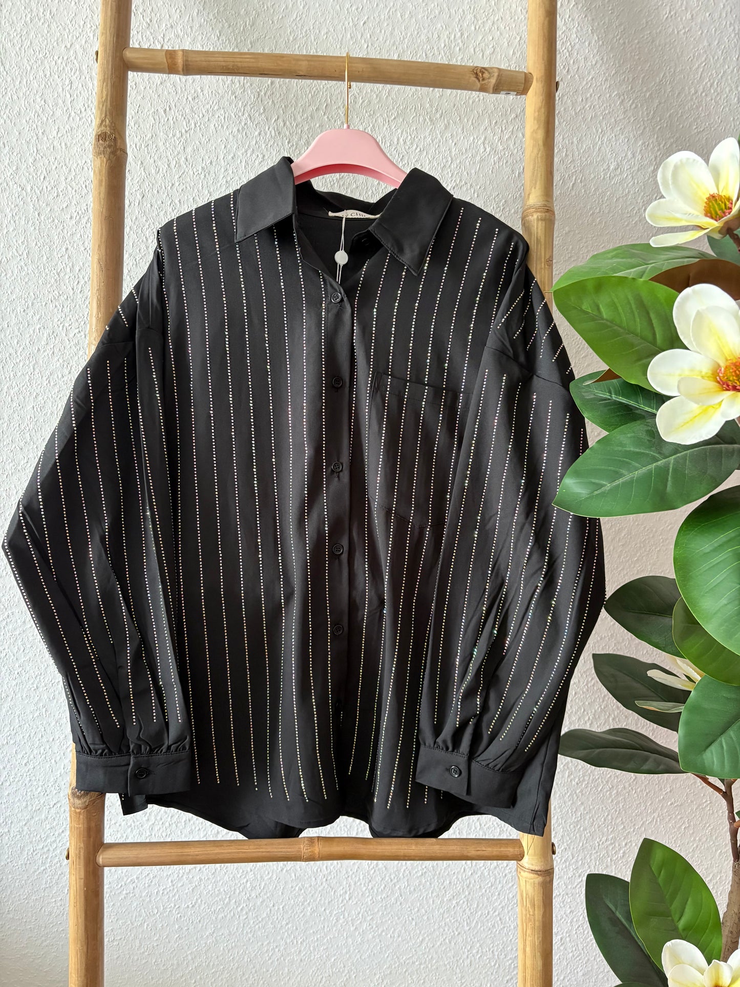 Bluse Chic Strass in 4 Farben