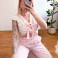 Stoffhose Rosy Rose