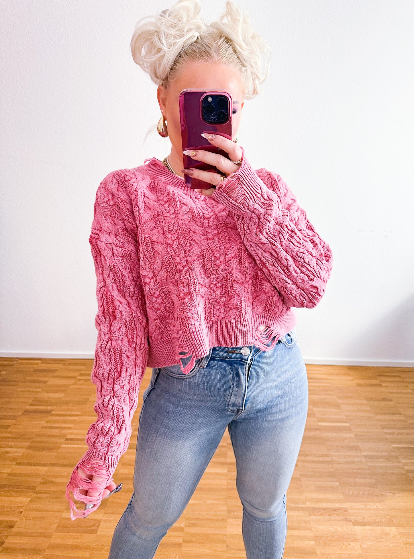 Pullover Vintage Rosa