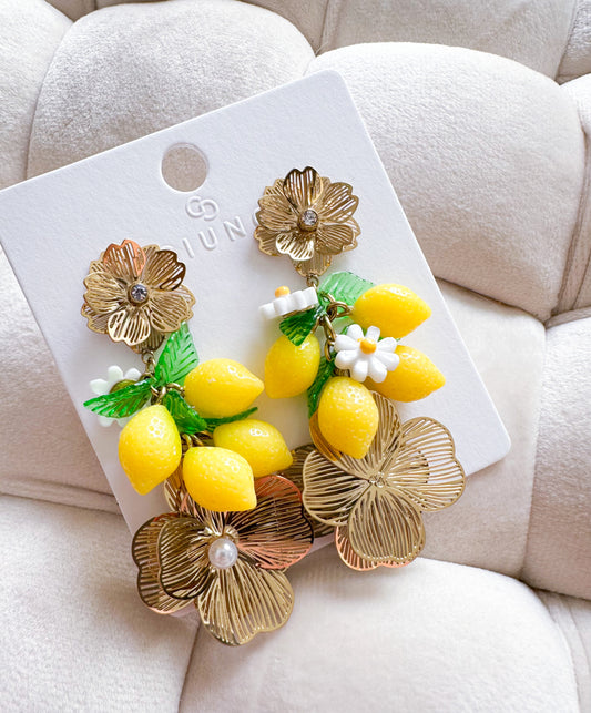 Ohrringe Zitrone S.Steel