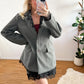 Blazer Spitze grau mit Strass
