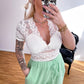 T-Shirt Spitze in 4 Farben