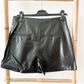 Leder-Shorts mit Rock Optik Skort Lederlook