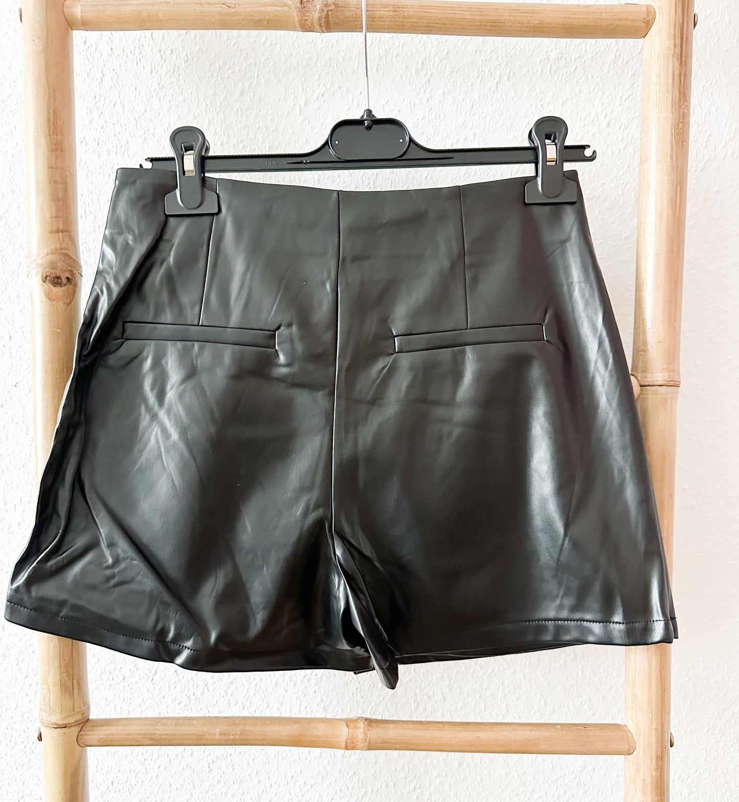 Leder-Shorts mit Rock Optik Skort Lederlook