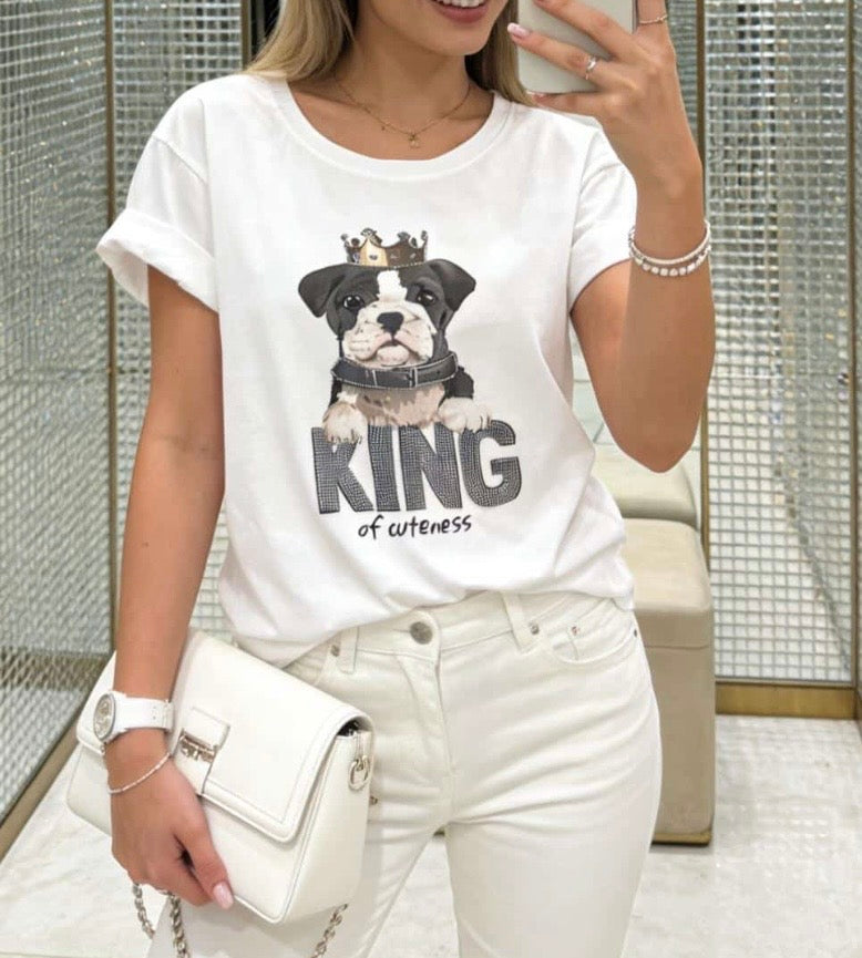 T Shirt Bully mit Strass King