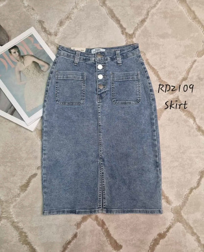 Jeansrock Long Paris super Stretch