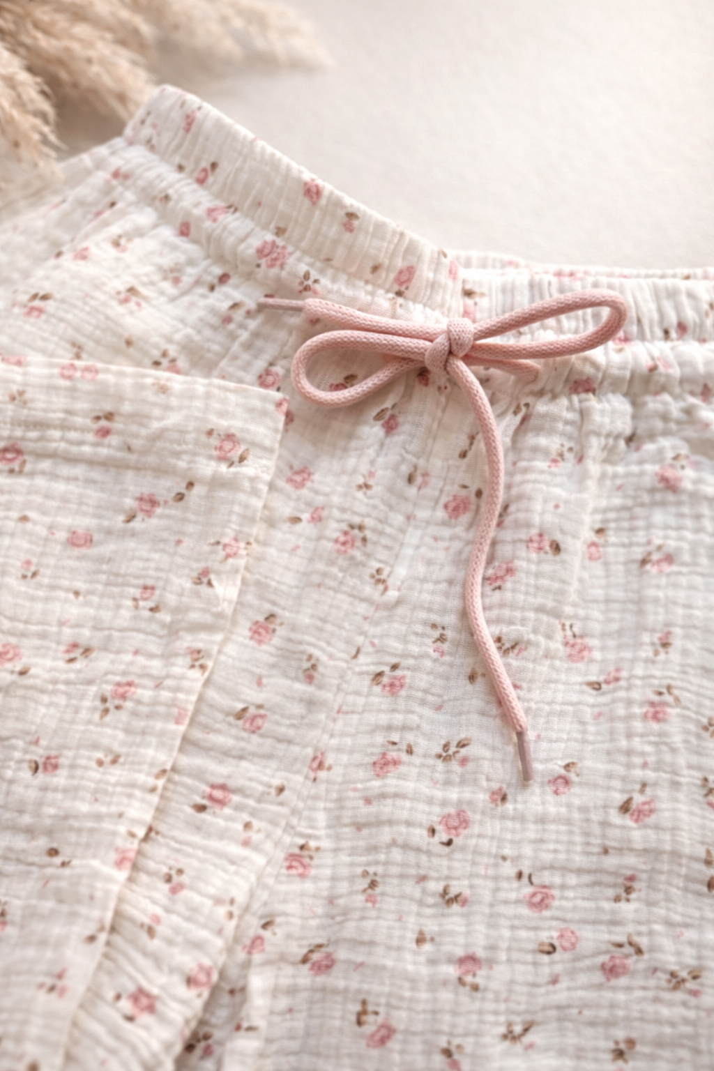 Stoffhose Musselin Rose