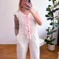 Stoffhose Musselin Rose