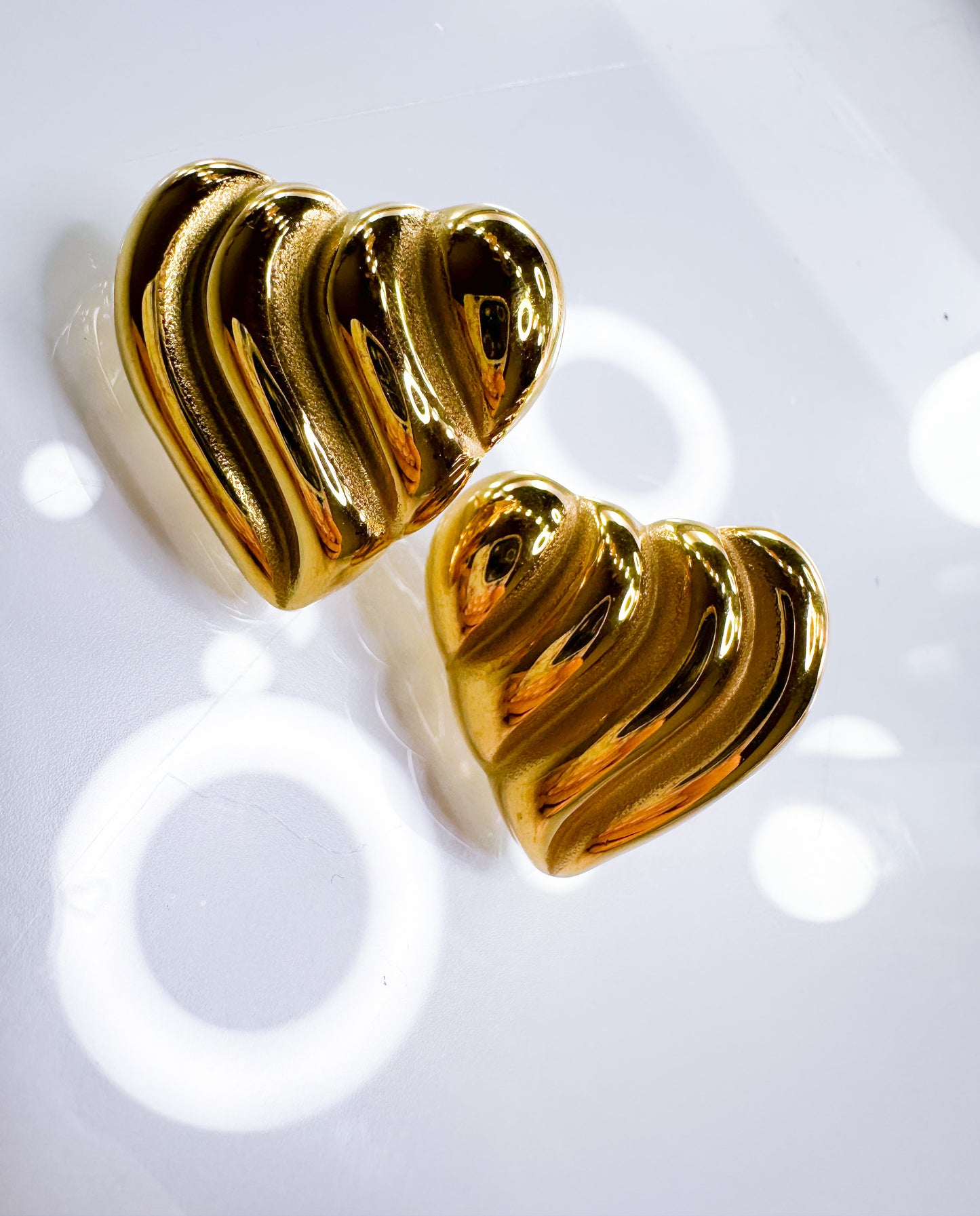 Ohrringe Herz 14K Gold