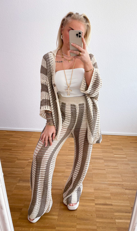 Zwei-Teiler Strick Boho