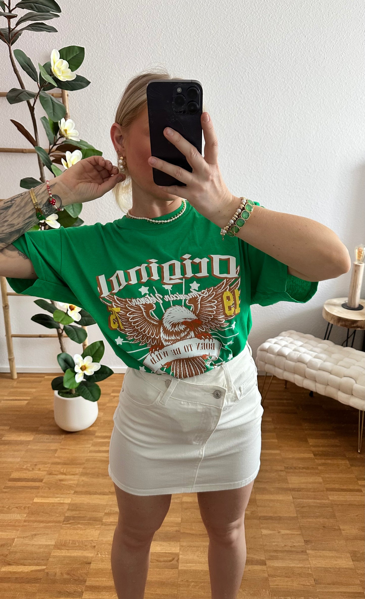 T-Shirt Adler Grün