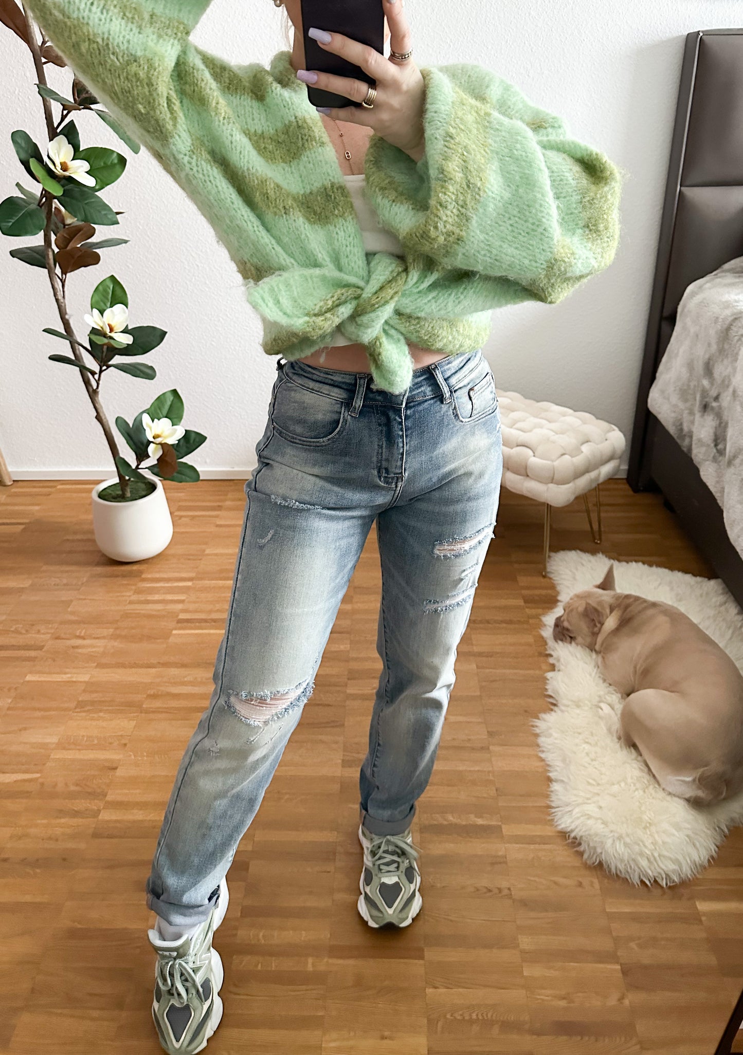 Jeanshose Mom Fit Hello Miss 98cm Länge