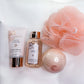Bath Care Set Shaker Rose Bath Fizzer Handcream Showergel Shower Sponge with Shaker