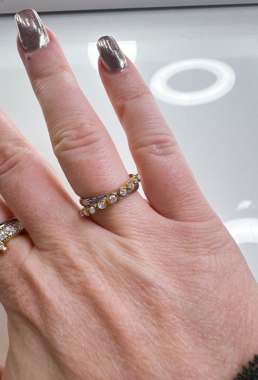 Ring Gold&Silber  S.Steel