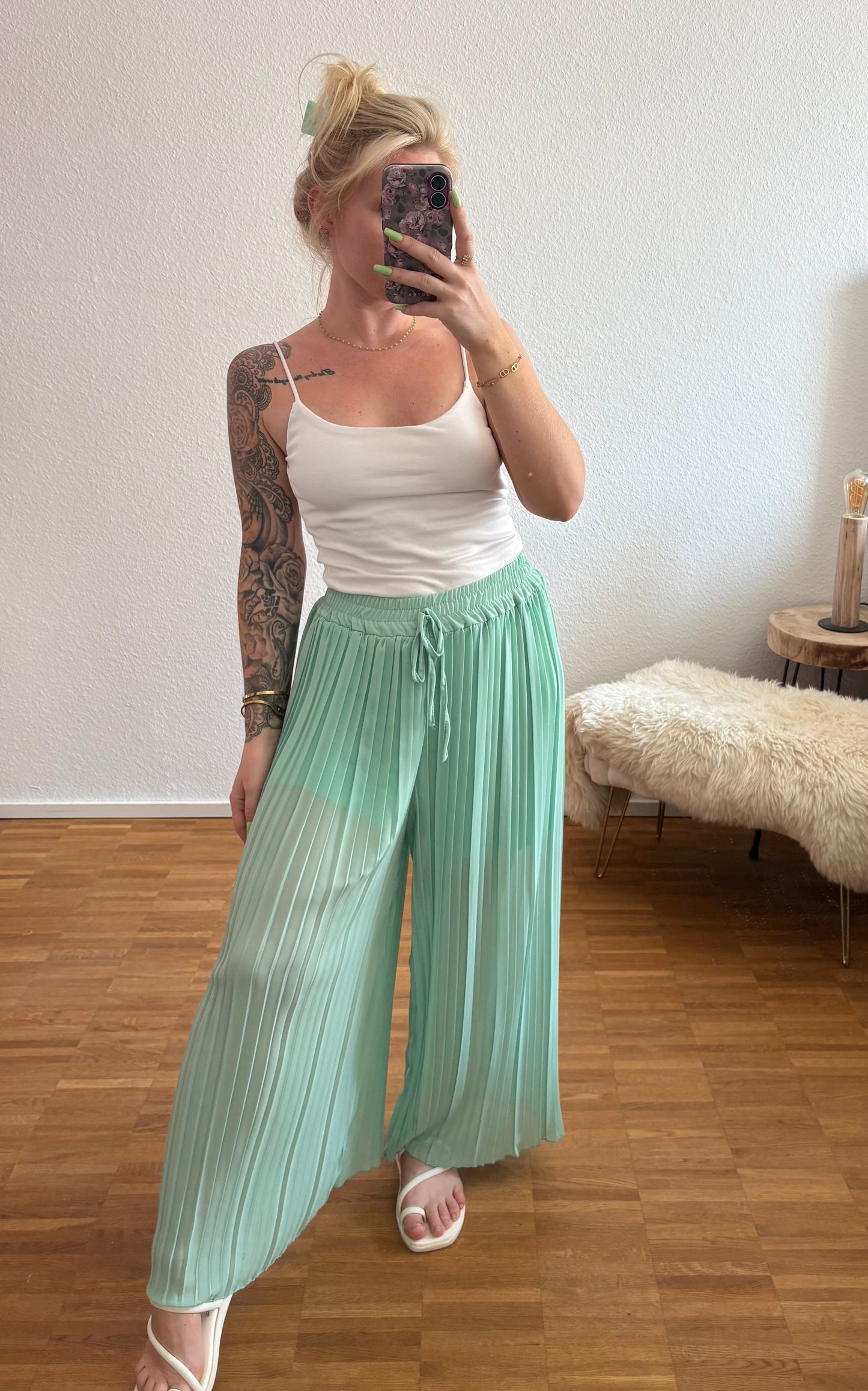 Stoffhose Plissee in 7 Farben