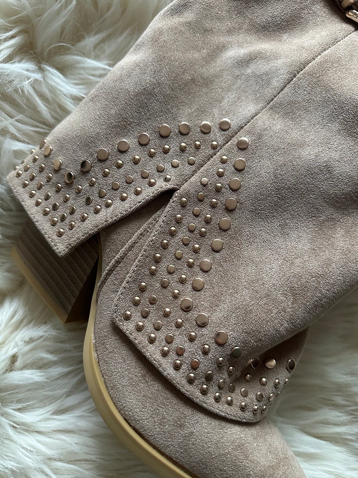 Wildleder Stiefeletten Western-Boot