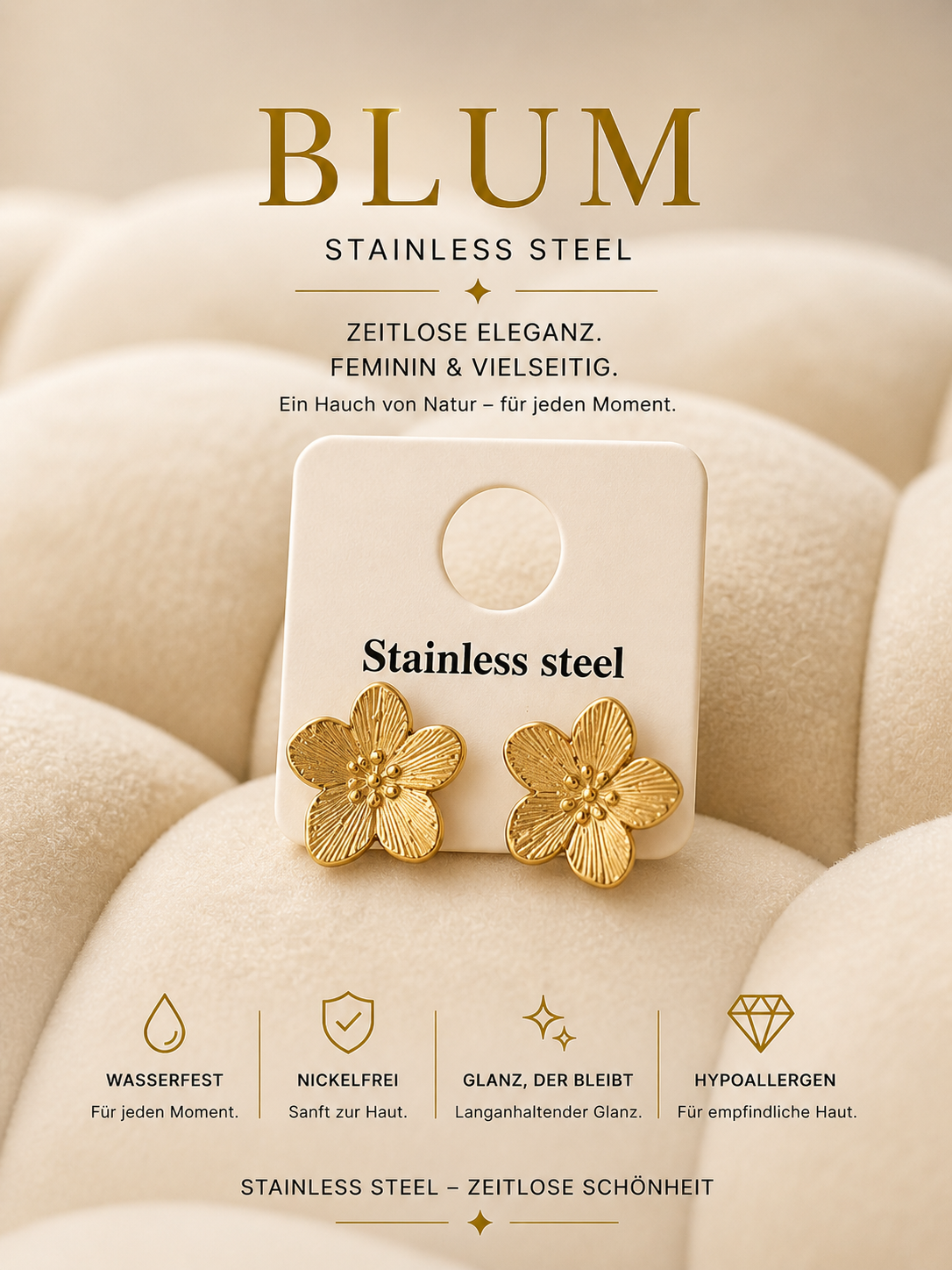 Ohrstecker Blum S.Steel