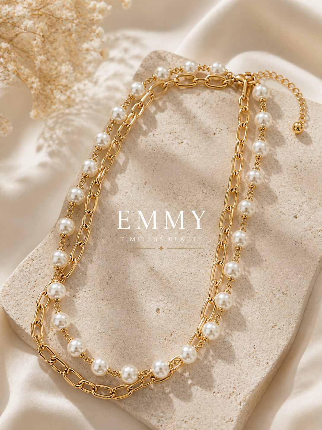 Halskette Doppel Pearl Emmy