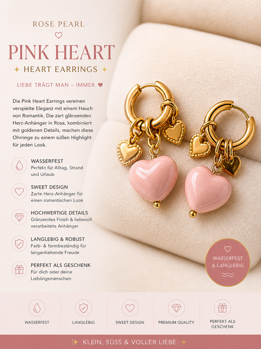 Creolen Rosy Herz S.Steel
