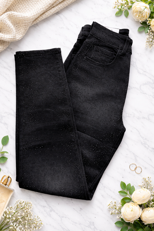Jeanshose Mom Fit Bling Premium 2 Farben