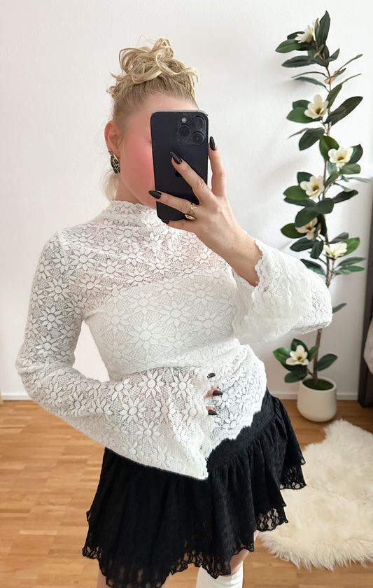 Oberteil Spitze in 3 Farben Stretch