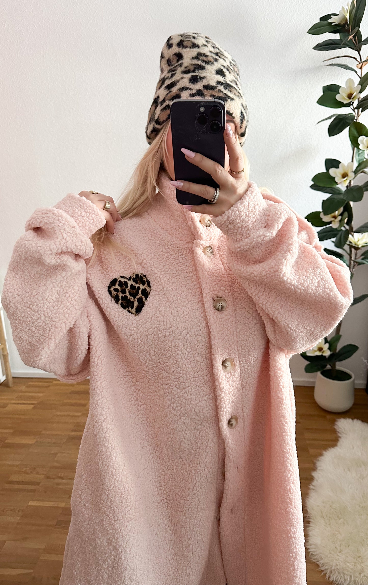 Cardigan/Jacke Teddy Leo Herz in 4 Farben Ultra soft